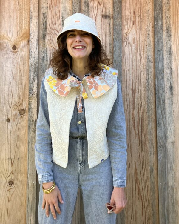 Veste Matelassée col Claudine