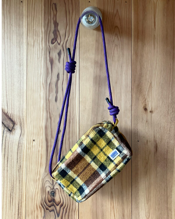 Sac bandoulière carreaux jaune